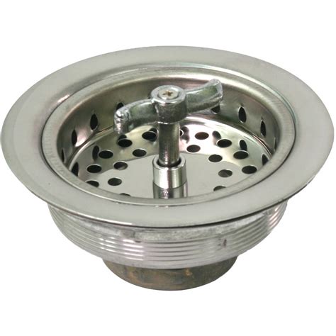 sink drain basket|Replacement Stainless Steel Strainer Basket with Post